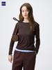 Gu SofT Sheer Crew Neck T Long Sleeve