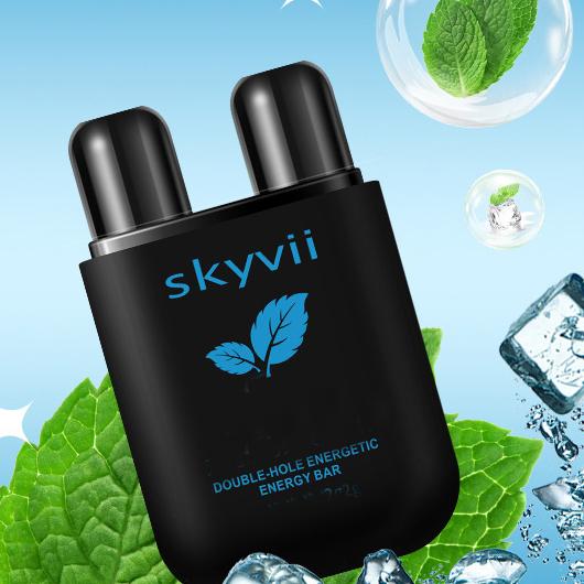 

Енергійний ароматерапевтичний інгалятор - очищає закладеність носа за допомогою натуральних ефірних олій - конструкція з двома ніздрями для полегшення в дорозі mint