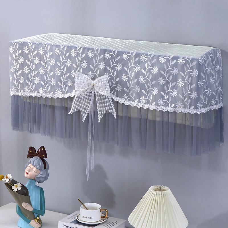 1pc Conditioner Cover Prevent Direct Blowing Bow-Tie Windshield Curtain Hanging Air Dust-proof