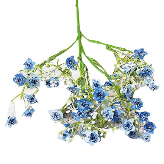 Simulation Flower Convenient Vivid No Watering Faux Silk Flower Maintenance Free Simulation Flower Artificial Gypsophila for Banquet