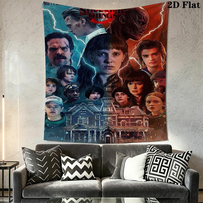 Massacre Hawkins Lab Tapestry Background Cloth Fashion Print Work Of Art Atmospheric Background Cloth Wall Covering Decoration
