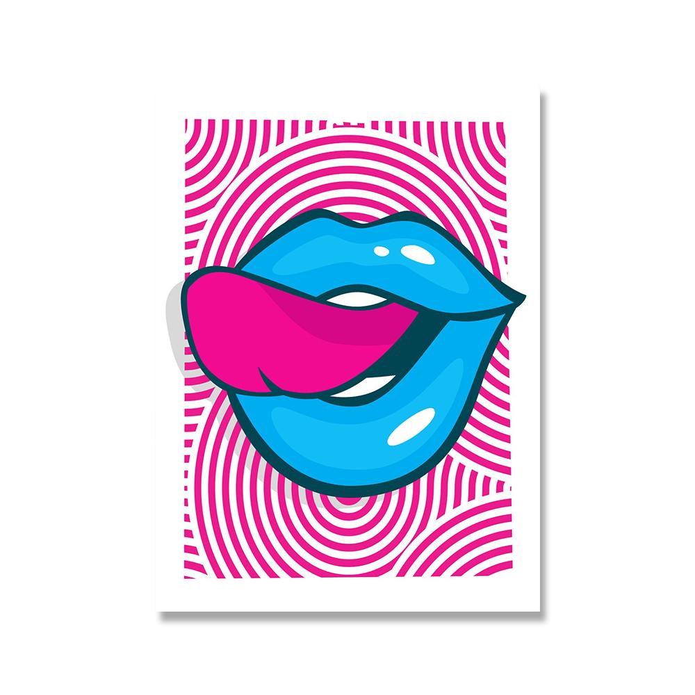 

Сучасний феміністський інді Декор кімнати Картина на полотні Кольоровий тигр Ретро Естетичний поп-арт Цитата Плакат Гуртожиток Домашній декор Принти Картина 21x30cm No Framed