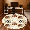 1pc Ghost Pumpkin Round Chair Mat Area Rug - Non-Slip, Floor Mat for Office, Bedroom, and Indoor Decor -1002189