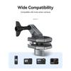 Universal Action Camera Mount Windshield Clamp For Motorcycles With 1cm Thick Silicone Pad And AntiShake Design