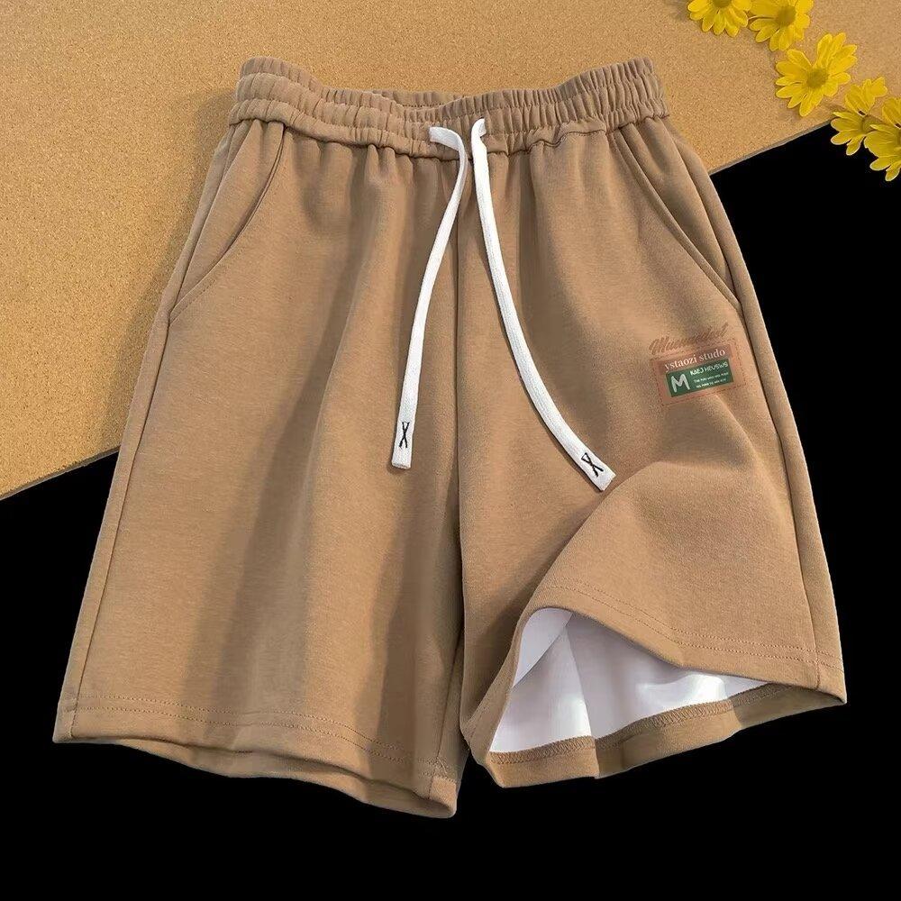 

Sport Shorts Men s Summer Thin Loose Casual Five-point Pants New Wide-leg Straight Mid-leg Pants One size