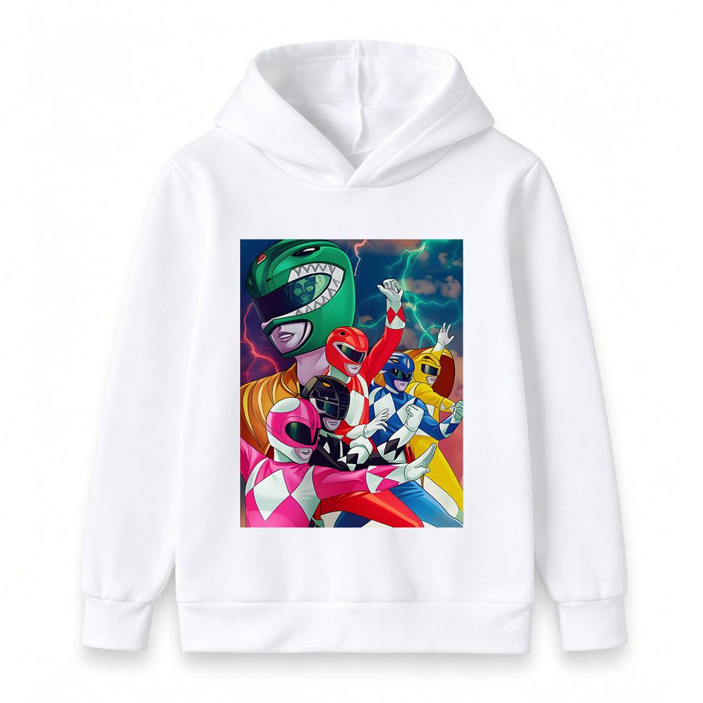 Kids Boys Girls Casual Long Sleeve Crewneck Hoodie, Cool Colorful Superhero Team Printed Soft Pullover Sweatshirt for Daily Wear and Themed Party Acti