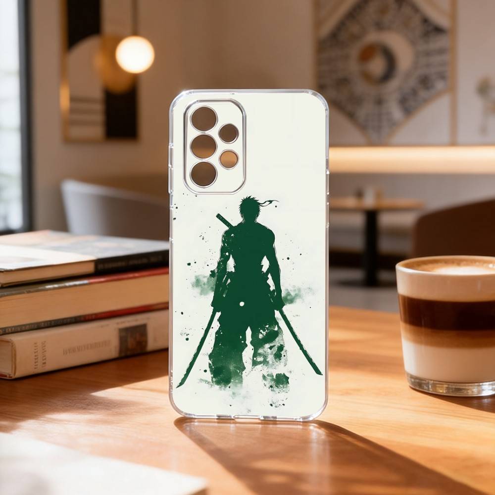 

Z-Zoro Back View One Piece Anime Phone Case Transparent Silicone Soft For Samsung S25,S24,S21,S22,S23,S30,Ultra,S20,Plus,Fe Samsung S22ULTRA5G