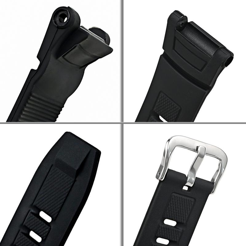 Weiches Harz Uhrenarmband Uhrenarmband für CASIO PRW-1500 PAW-1500 PRG-130 Wasserdicht und schweißfestes TPU Uhrenarmband Herrenarmband