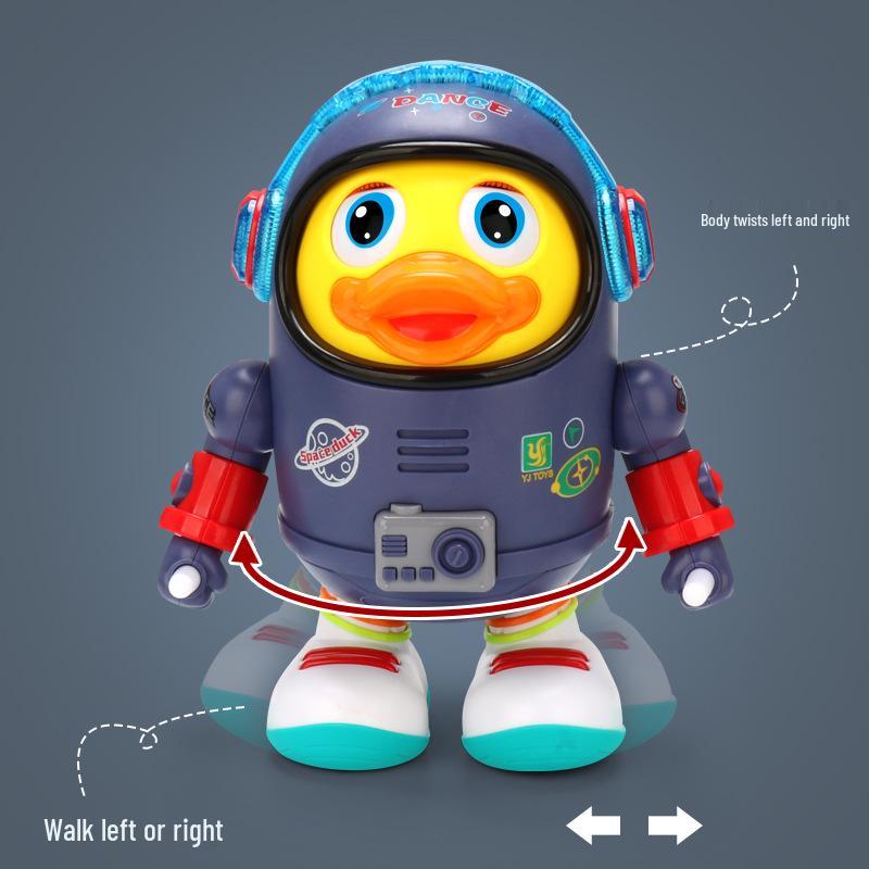 Electric Dancing & Singing Space Duck Toy with Music & Lights for Kids