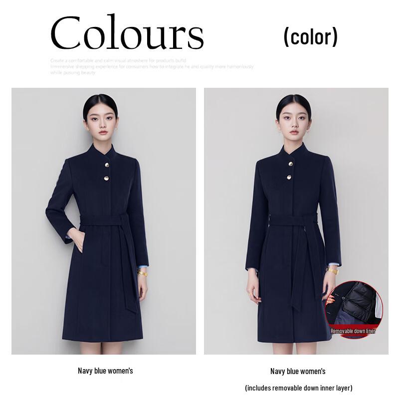 Women's Professional Wool Blend Mid-Length Coat