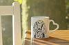 German Wirehaired Pointer I - cup with a dog, adorable cup with a heart-shaped handle, universal gift from the Art-Dog brand