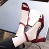 2018 Summer Korean Chunky Heel One-Strap High Heel Sandals for Women, 5cm-7cm