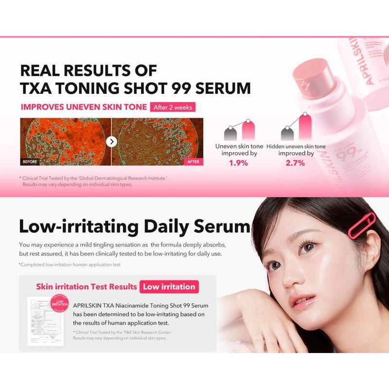 APRILSKIN - TXA Niacinamide Toning Shot 99 Serum