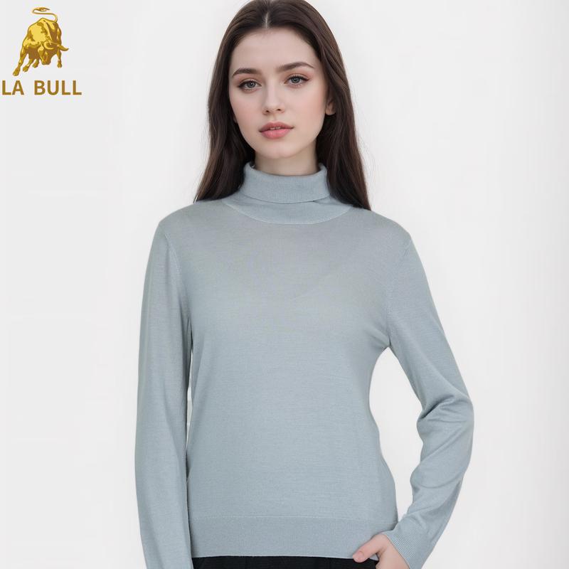 

LA BULL Women s High-Neck Slim Fit Knit Sweater XL