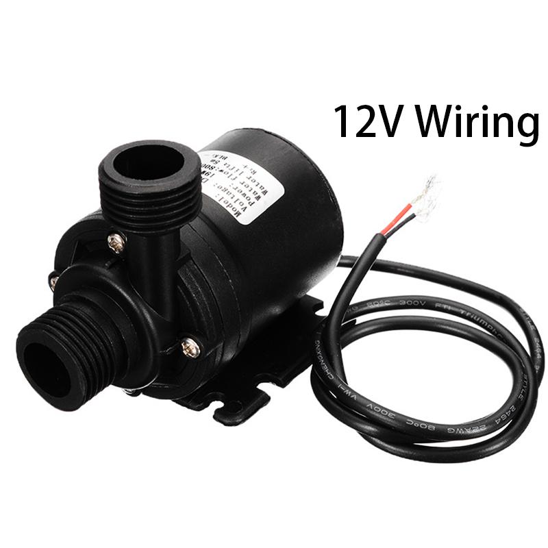 DC 12V 24V Silent Portable Brushless Motor Submersible Pump 1/2" Quick Connector Suitable Cooling System Fountain Water Heater