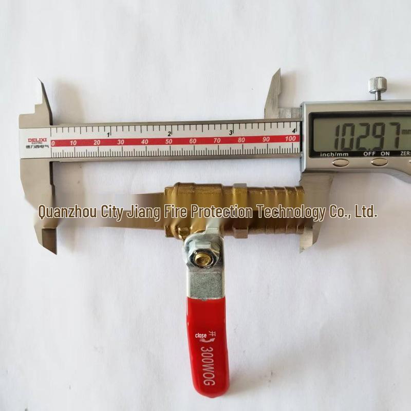 High-Pressure Brass Fire Hose Nozzle: Rust-Proof, Straight-Through Spray for Reels