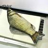 Creative School Supplies Realistic Crucian Carp Pencil Case, 3D Bionic Fish Shape Stationery Humorous Gifts for Teens Pouch, Large Capacity