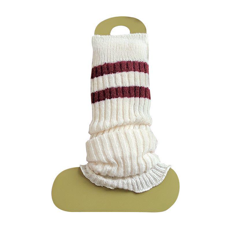 

Женские вязаные красные гетры: Стройнящий, Универсальный, Однотонный для Осени и Зимы. One Size