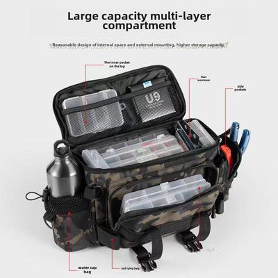 Multi-Function Fishing Gear Bag: Waist, Shoulder, Backpack, and Rod Storage