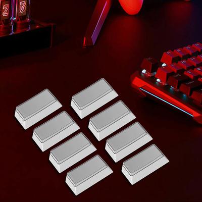 8 Stück PBT Keycaps Cherry Profil 2U Leere Ergänzungs-Keycaps für Gaming Mechanische Tastatur