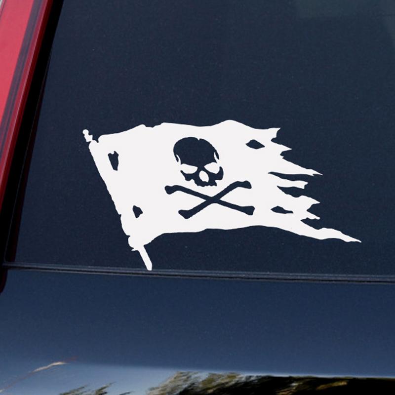 Reflective Car Stickers Skull Reflective Auto Body Decals High Adhesive Bottom Novelty Car Stickers For Sedans Motorcycles