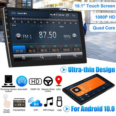 10'' Car Stereo Multimedia Android 10 Quad Core Touch Radio WIFI MP5 Player GPS Nav Video