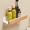 Solid Wood White Bathroom Shelf Corner Shelf Shower Shampoo Cosmetic Shelves Kitchen Storage Rack Bathroom Accessories