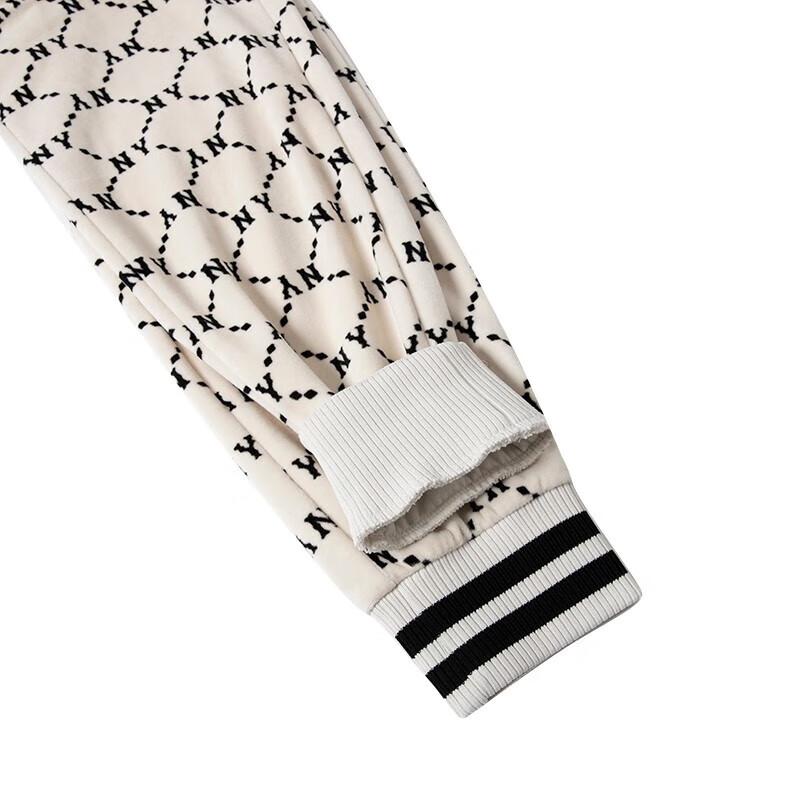 New MLB Knitted Sweatpants Unisex Cream 3APTM0524-50CRS