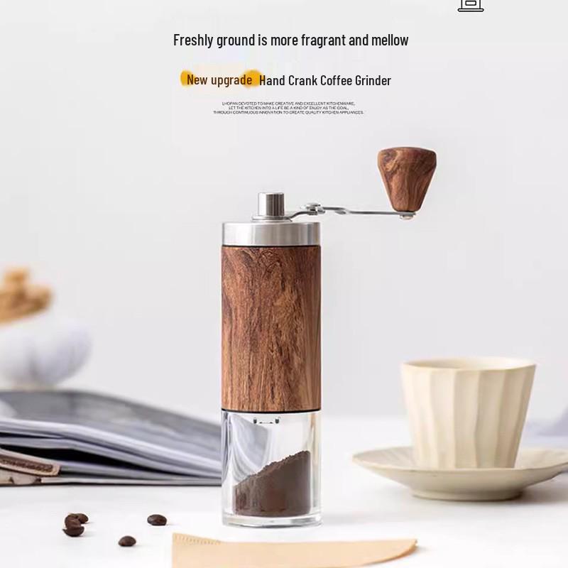 Portable Manual Coffee Grinder - Stainless Steel Burr for Pour-Over