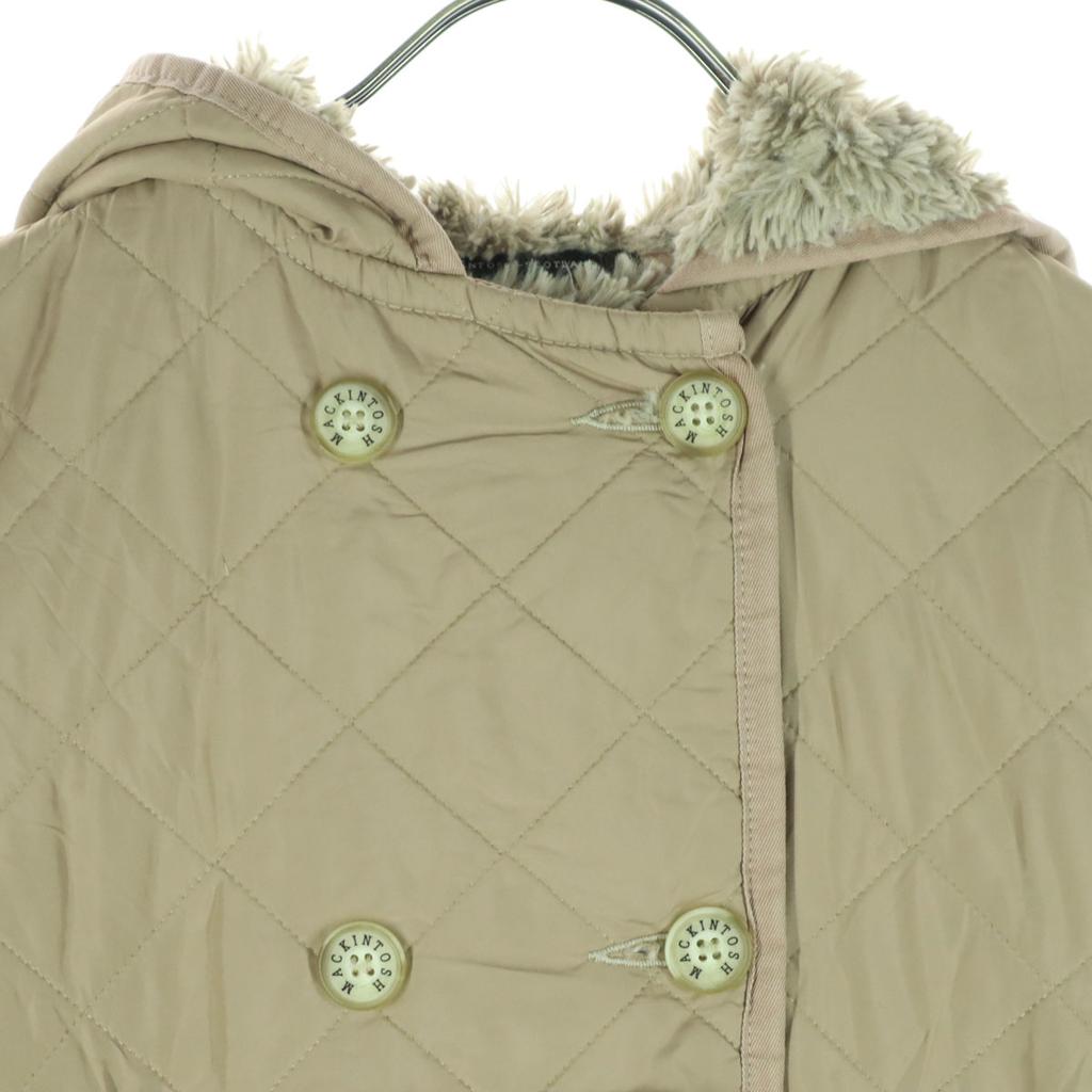 Mackintosh Made In Scotland Long Sleeve Quilted Jacket 34 Beige Women Used