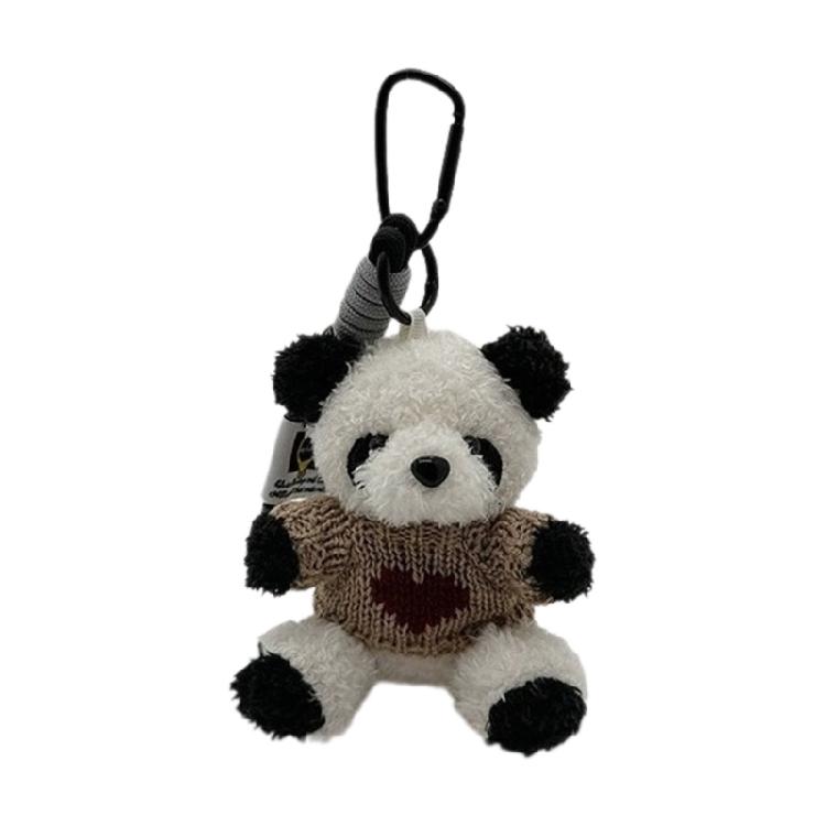 

Cartoon Bear Bag Pendant Keychain Pilot Panda Keyring Plush Toy Keychain Jewelry