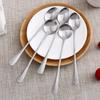 Stainless Steel Spoon Long Handle Coffee Spoon Ice Cream Stirring Spoon Meal Tableware Spoon Household Dinner Spoon Fruit Fork