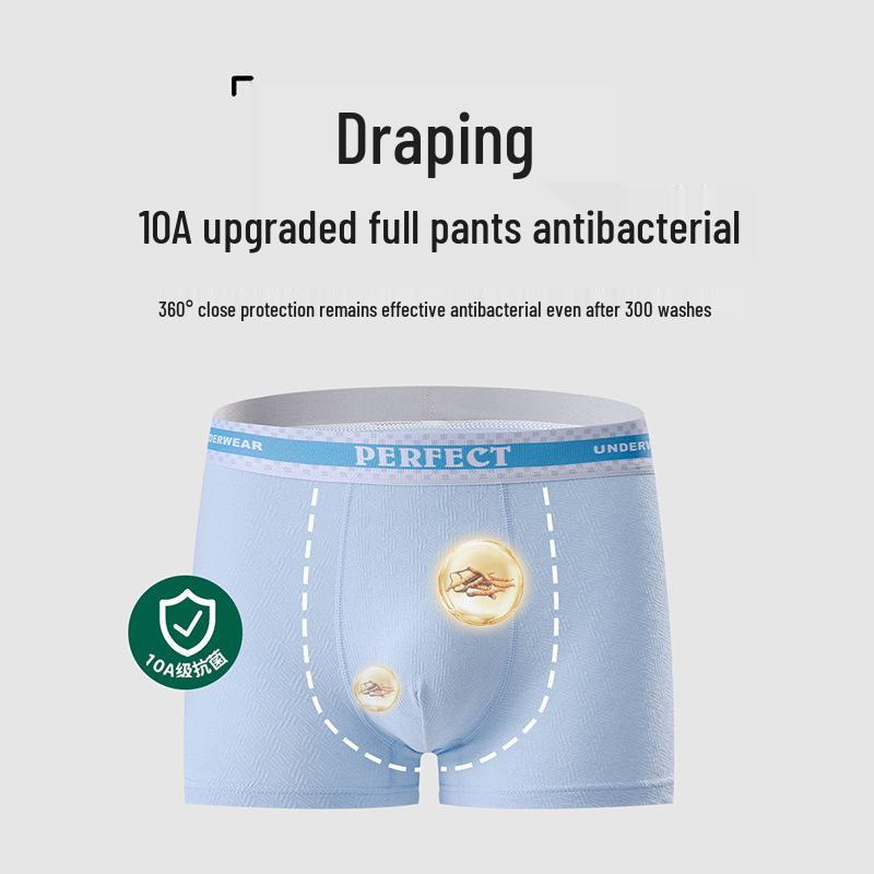 Teen Boys' Antibacterial Cotton Boxer Briefs (Ages 15-18)