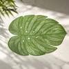 Flexible PVC Dining Mats Monstera Leaf Placemat, Hollow Table Mat, Waterproof Oil Proof Heat Washable Placemats Resistant for Wedding Banquet