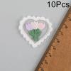 10pcs Embroidered Cute Flower Heart Patches Applique for Backpack Shoes Hats Scrapbooking Decoration DIY Sewing Accessories