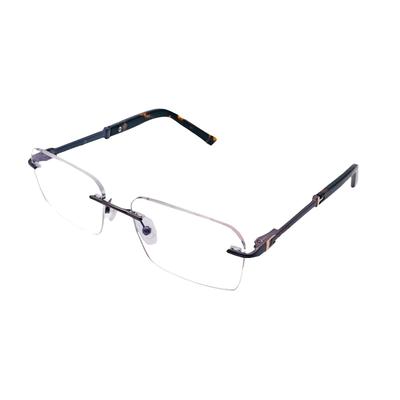 RSINC Rimless frame/eyeglass/Spectacle Metal, For Men And Women,Tom Gun Black 241003 55-17-142 (IB-16) N2 Tom Harry Gun Black | IB 16