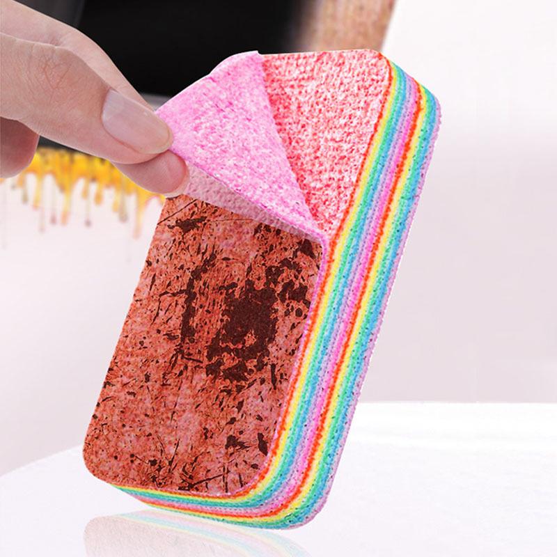 1Pcs 12 Layers Tearable Cleaning Cloth Thickened Kitchen Cleaning Towel Strong Absorbent Dish Rags Tableware Home Wipe Cloth