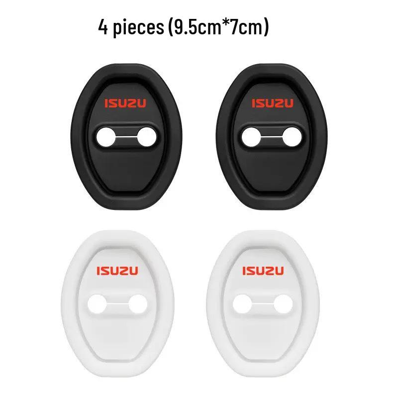 Universal Silicone Car Door Lock Protection Pad - Sound Reduction & Shock Absorption for Select Models