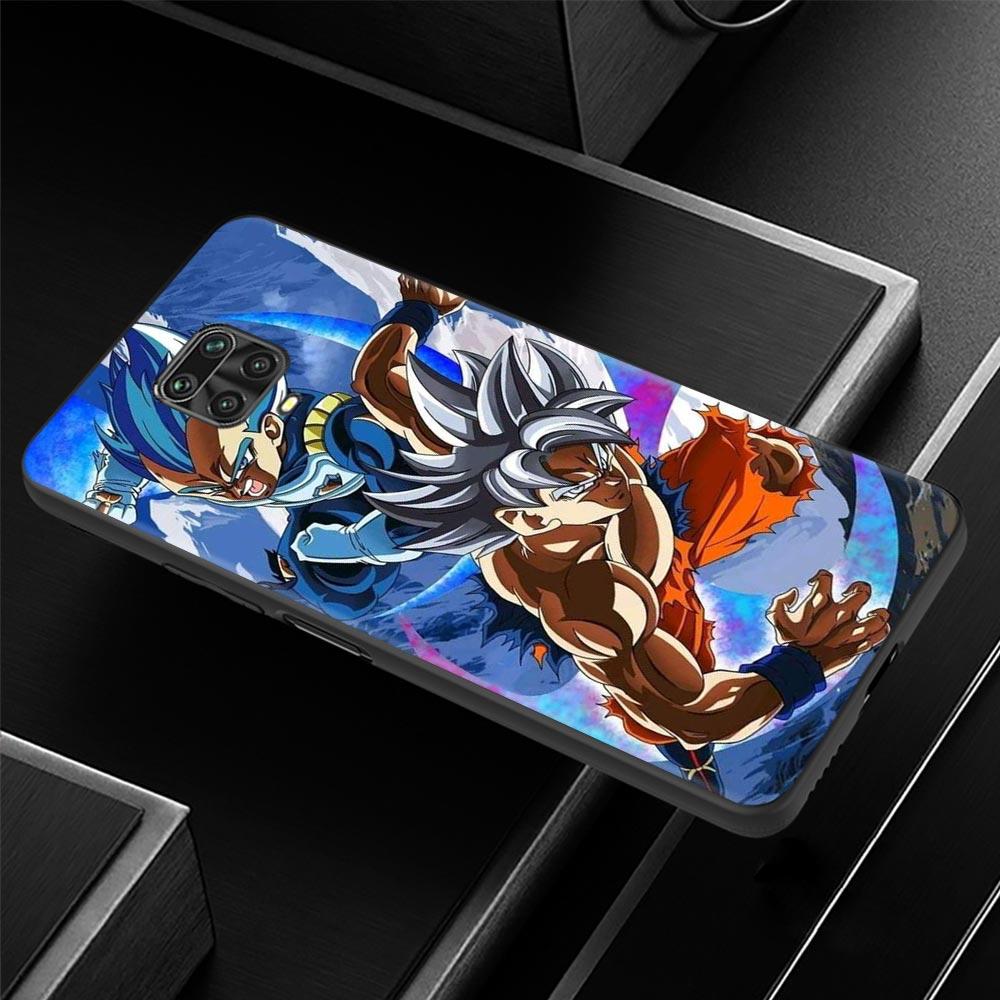 Telefonfodral för Xiaomi Redmi Note 11 10 8 Pro Cover 9s 11T 9t 8t 8 7 för Redmi k40 10 9 9a 9c Funda Anime Dragon Ball Super Goku