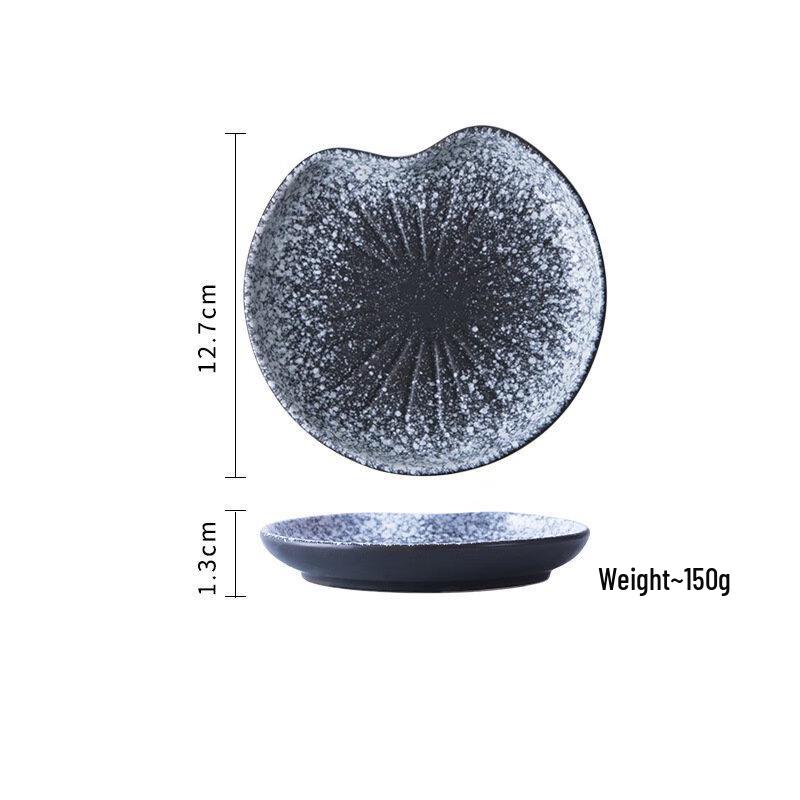 Zhishi 5-inch Ceramic Lotus Leaf Plate