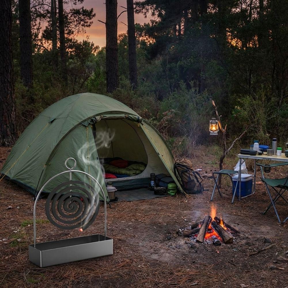 Anti Scalding Incense Holder Rustproof Coil Incense Burner Coil Vertical Stand  Indoor Use