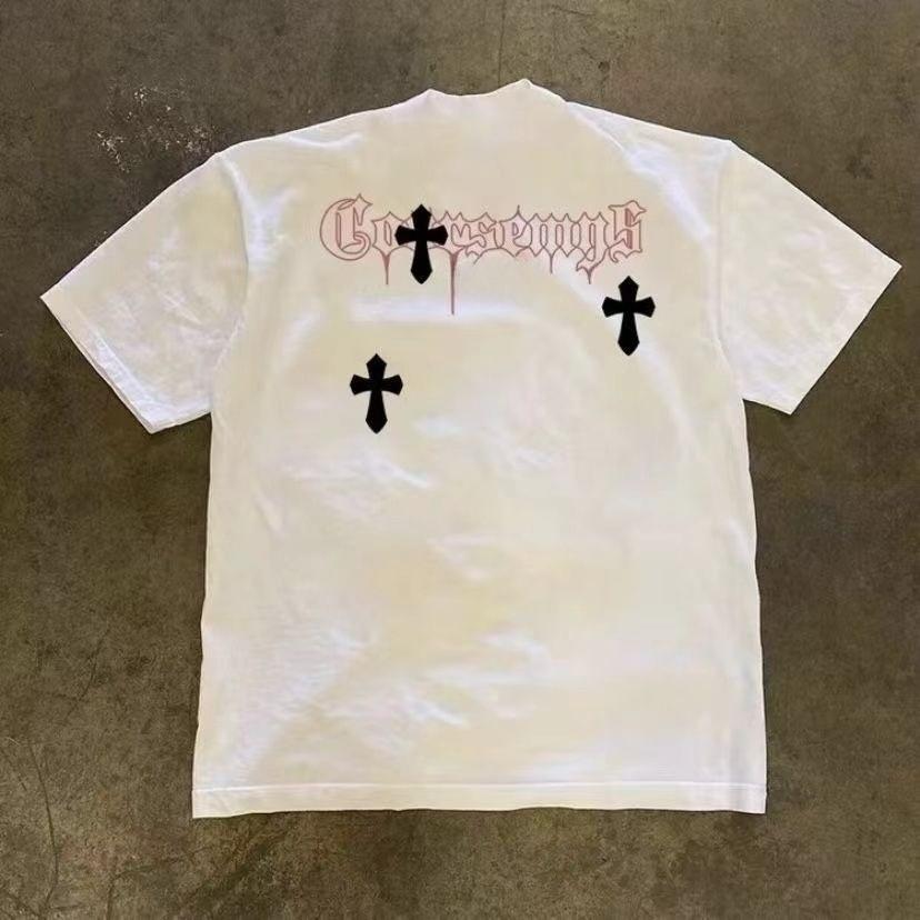 Cool feeling Tshirt Pure cotton trendy brand American style short sleeve suitable for both Unisex and Women casual wear S
