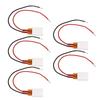 5 Stück PTC Heizplatte Aluminiumlegierung Keramik Thermostatisch PTC Heizelement 200 Grad Celsius Rotes Schwarzes Kabel