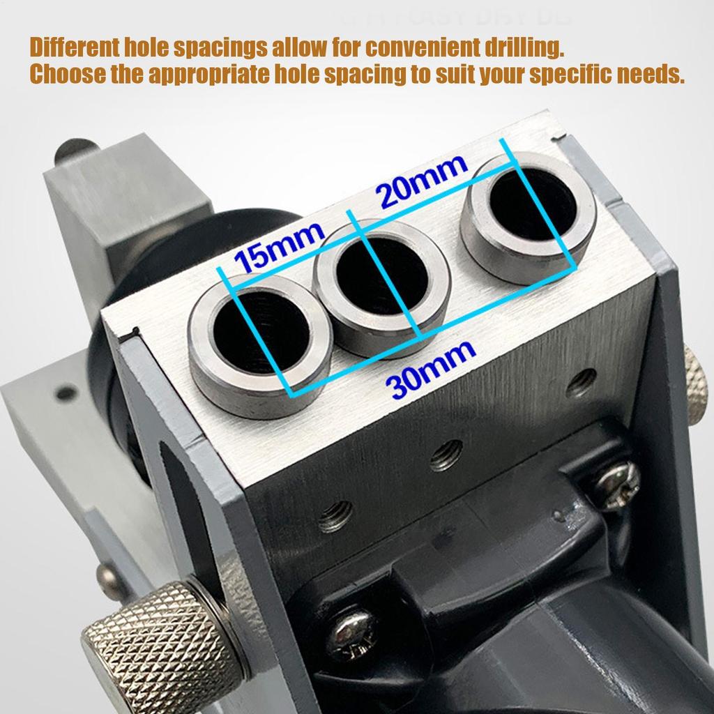 Drilling Guide Adjustable Hole Locator Precision Portable Punch Locator For Home Improvement Kitchen Cabinet Furniture