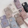 Ring Stand Phone Case For iPhone 17 Air 16 15 14 Plus 13 12 11 Pro Max Pocket Credit Card Holder Crossbody Lanyard Leather Cover