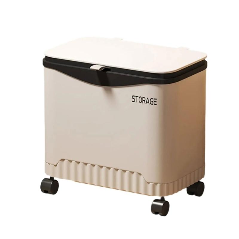 Durability Plastic Waste Container With Modern Look Feet Wheel Perfect For Household Cleanliness In Various Indoor Space
