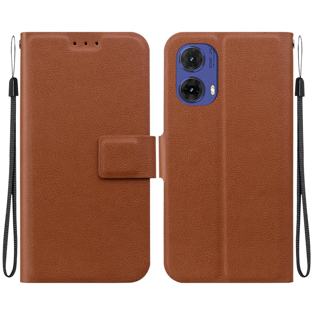 Luxuriöse, ultradünne Lederhülle für Motorola G35 G55 G85 G34 G04 G84 G54 G14 E13, magnetische Klapphülle für Motorola Edge 50/G, Stylus-Telefon-Geldbörsenholster