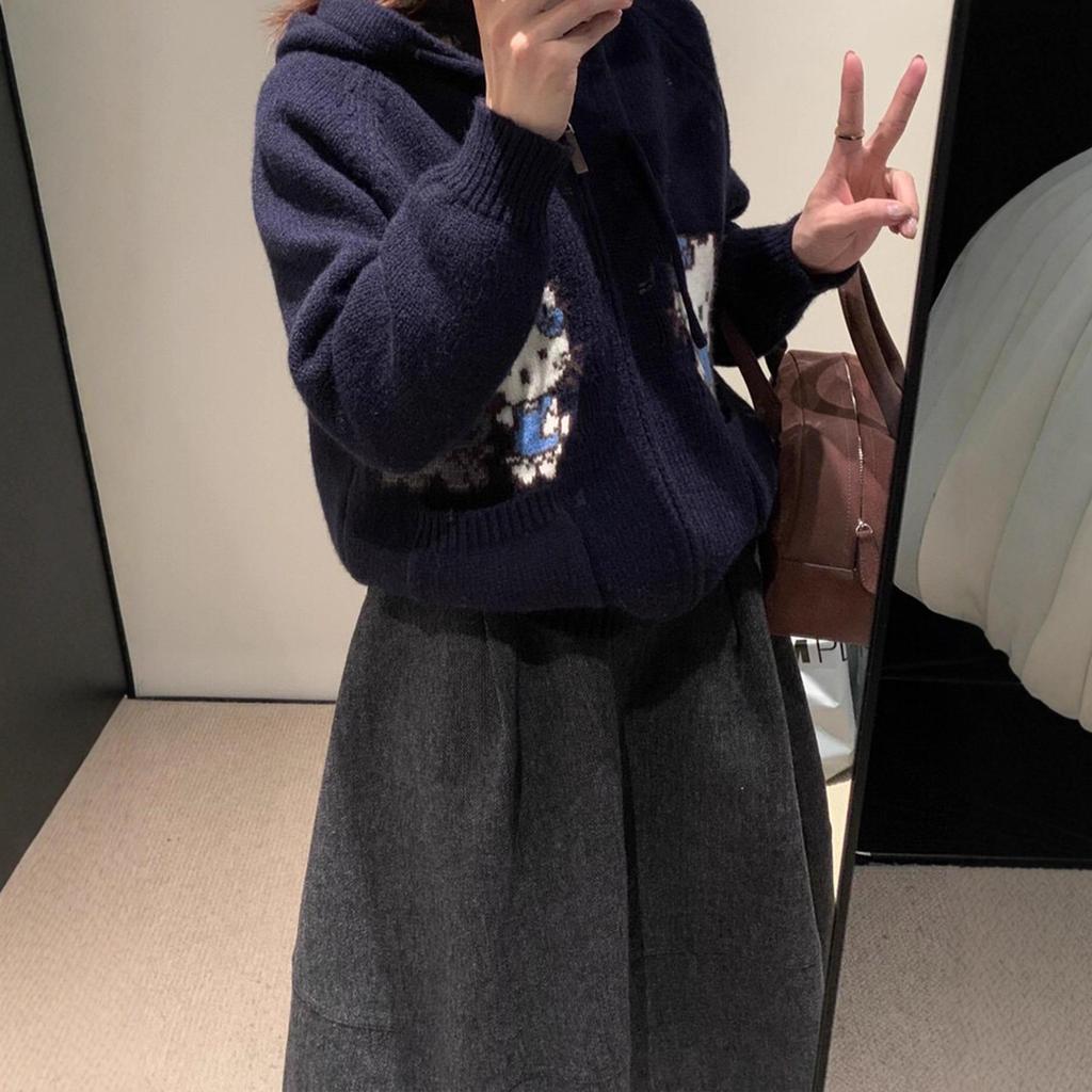 Highly Recommended: Women's Retro Woolen A-Line Midi Skirt, Korean Minimalist Pleated Design, Slim-Fitting for Autumn/Winter.