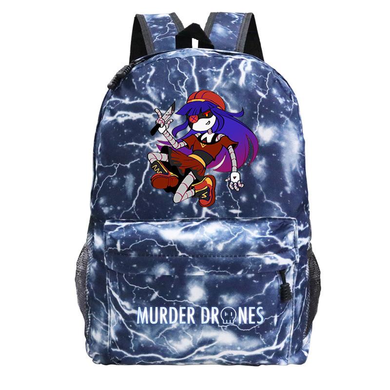 Murder Drones Personality Printing Trend Student School Bag Multifunctional Outdoor Travel Backpack