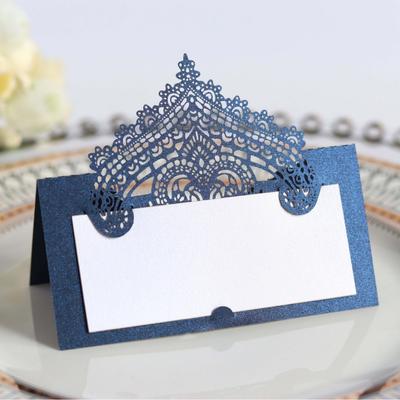 Lace Seat Card Laser Hollow Festival Handwritten Card Wedding Seat Card Business Card Stand TableNumber Wedding Decoration Table